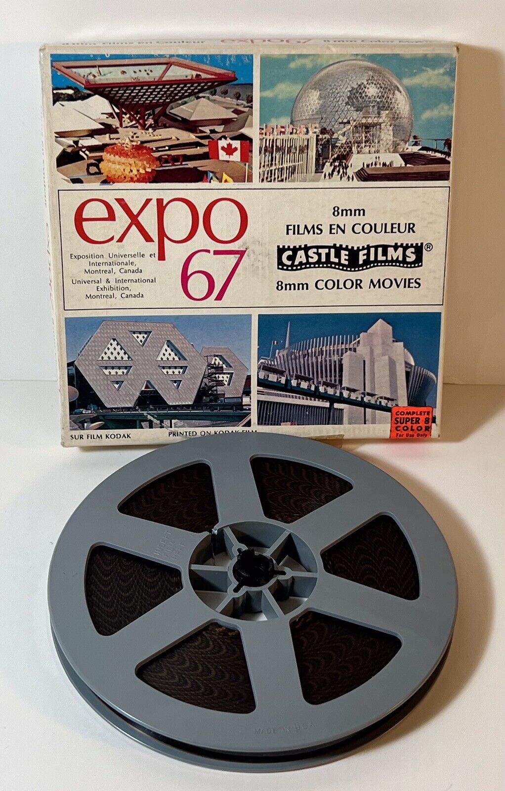 EXPO 67 Castle Films 8mm Color Movies World\'s Fair Montreal Canada No. 9107