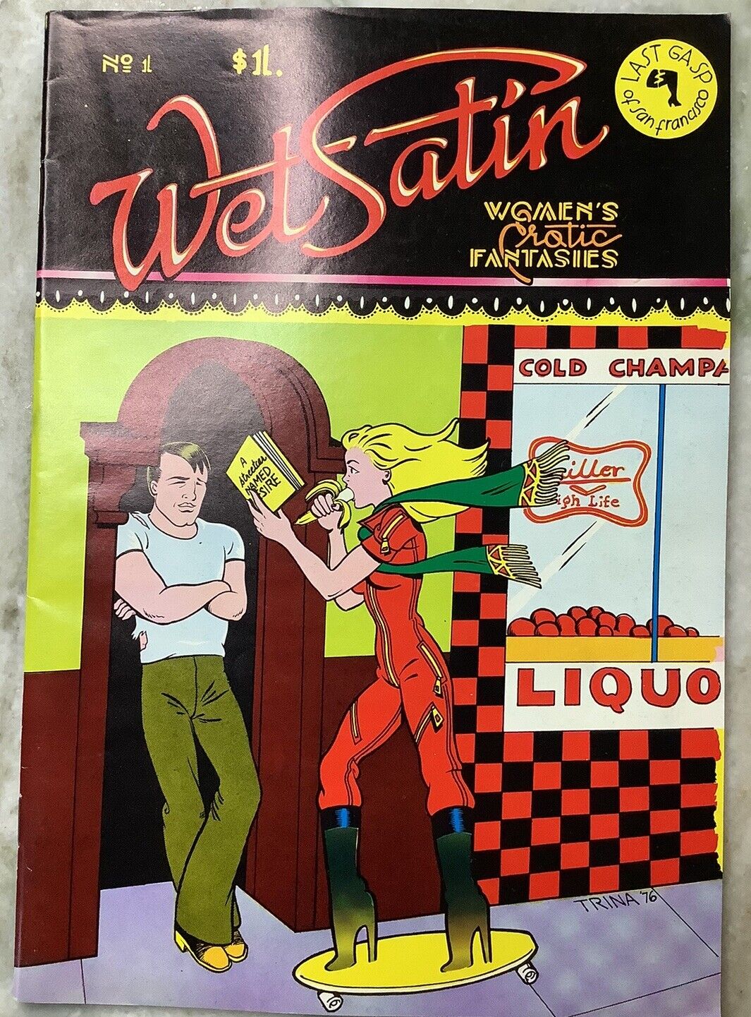 Wet Satin 1 Underground Last Gasp 1976 Comic Book