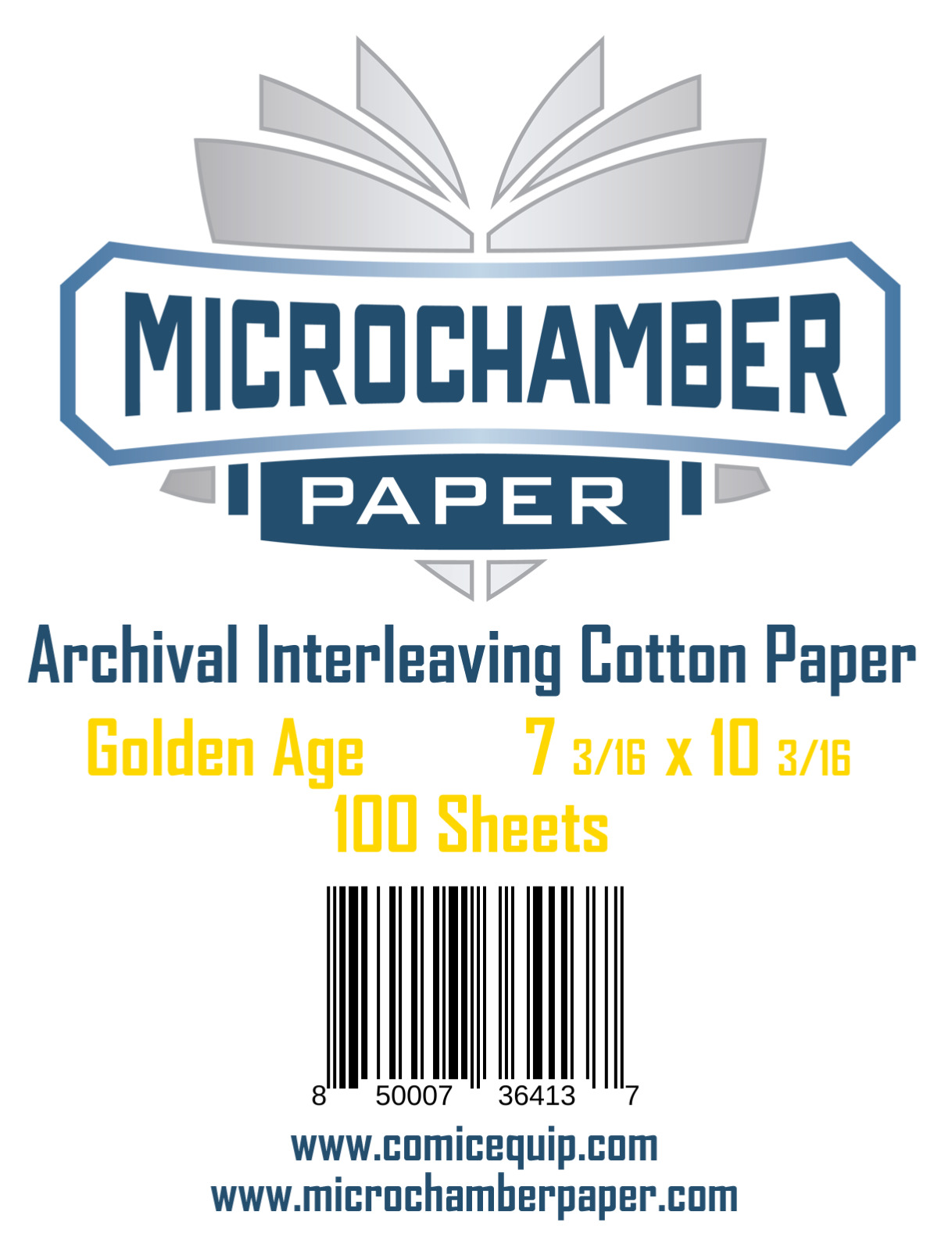 MicroChamber Paper Golden Size 100 Sheets 7-3/16\