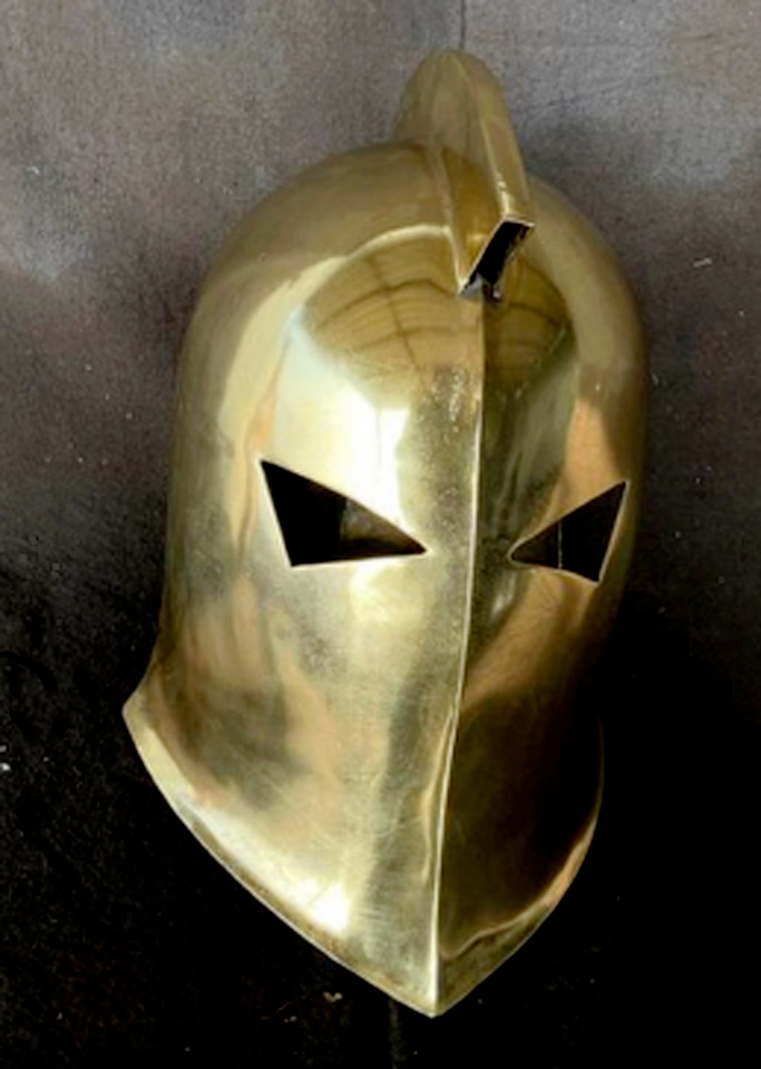 New Metal Dr.Fate helmet Antique Historical helmet & Golden Finish+ Free Linear.