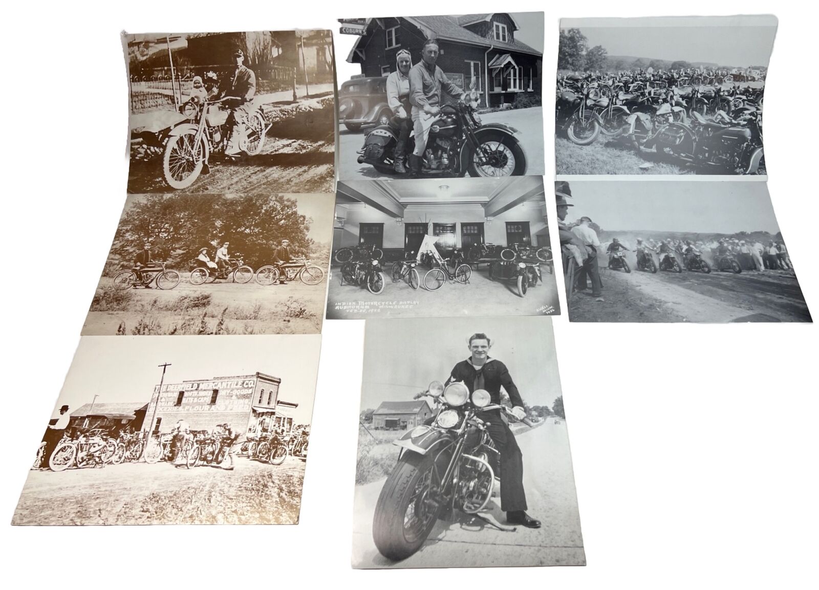 Vintage Early To Mid-1900s Reprint Photographs - Lot Of 8
