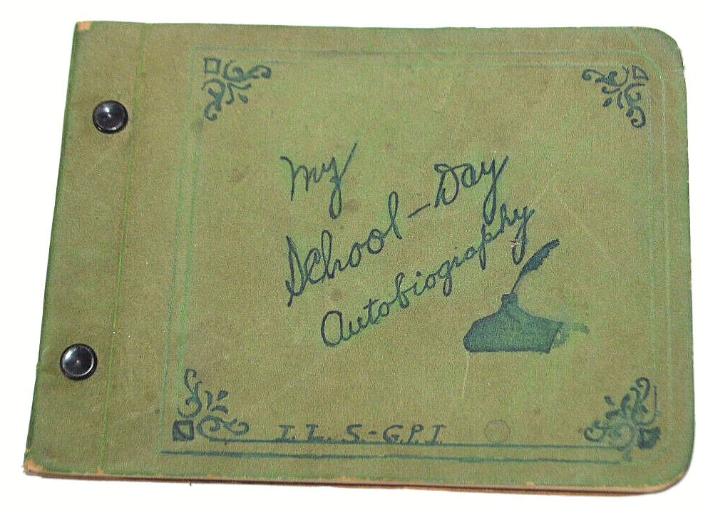 Vintage My School Day Autobiography 1933-1936
