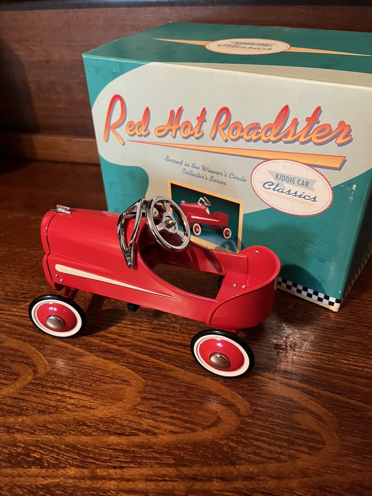 Hallmark Kiddie Car Classics Red Hot Roadster 1940 Gendron. NEW IN BOX