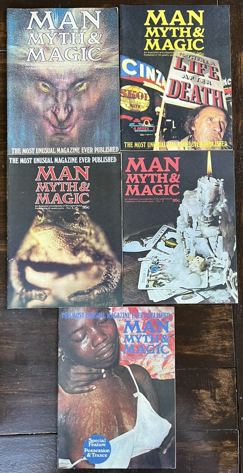 Man Myth & Magic Magazine # 1-5. The Most Unusual Magazine Ever Published 1970’s