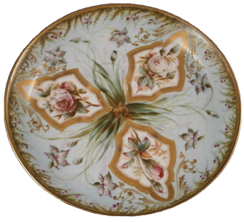 Antique 19thC Copeland Porcelain Floral Saucer English England British Porzellan