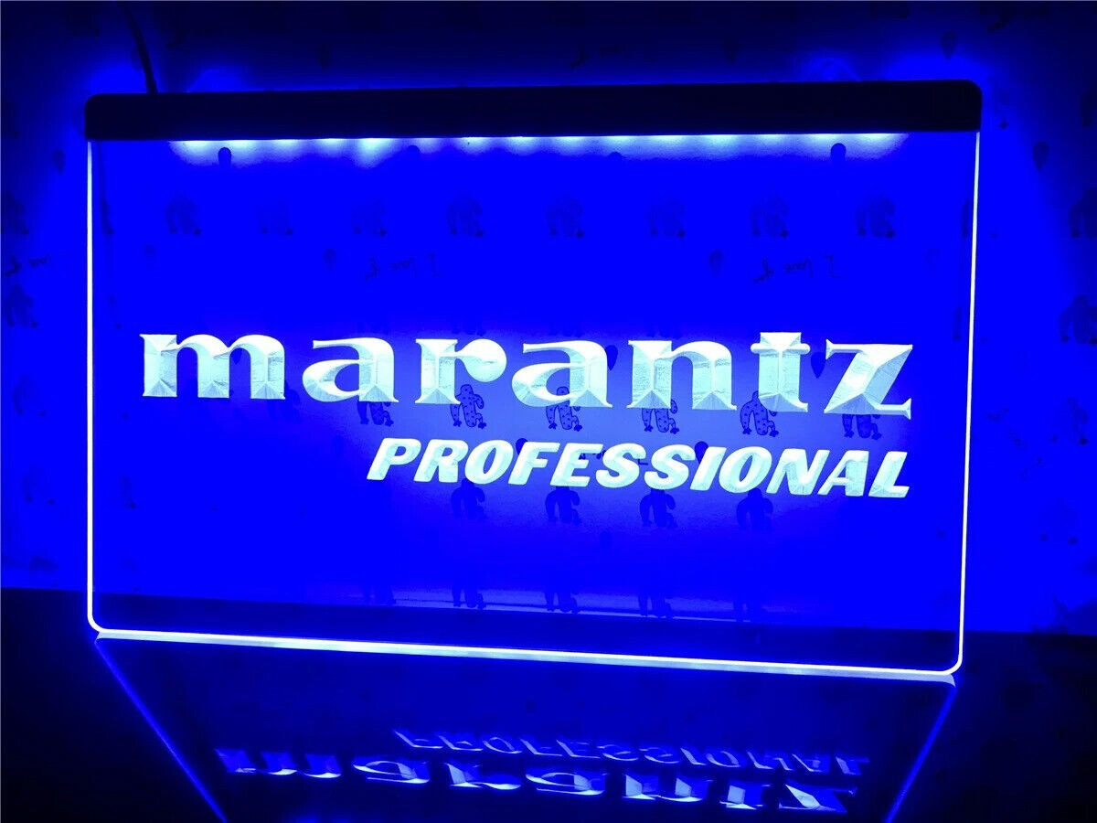 Marantz Professional Record LED Neon Light Sign Wall Art Studio,Home,Room,Radio