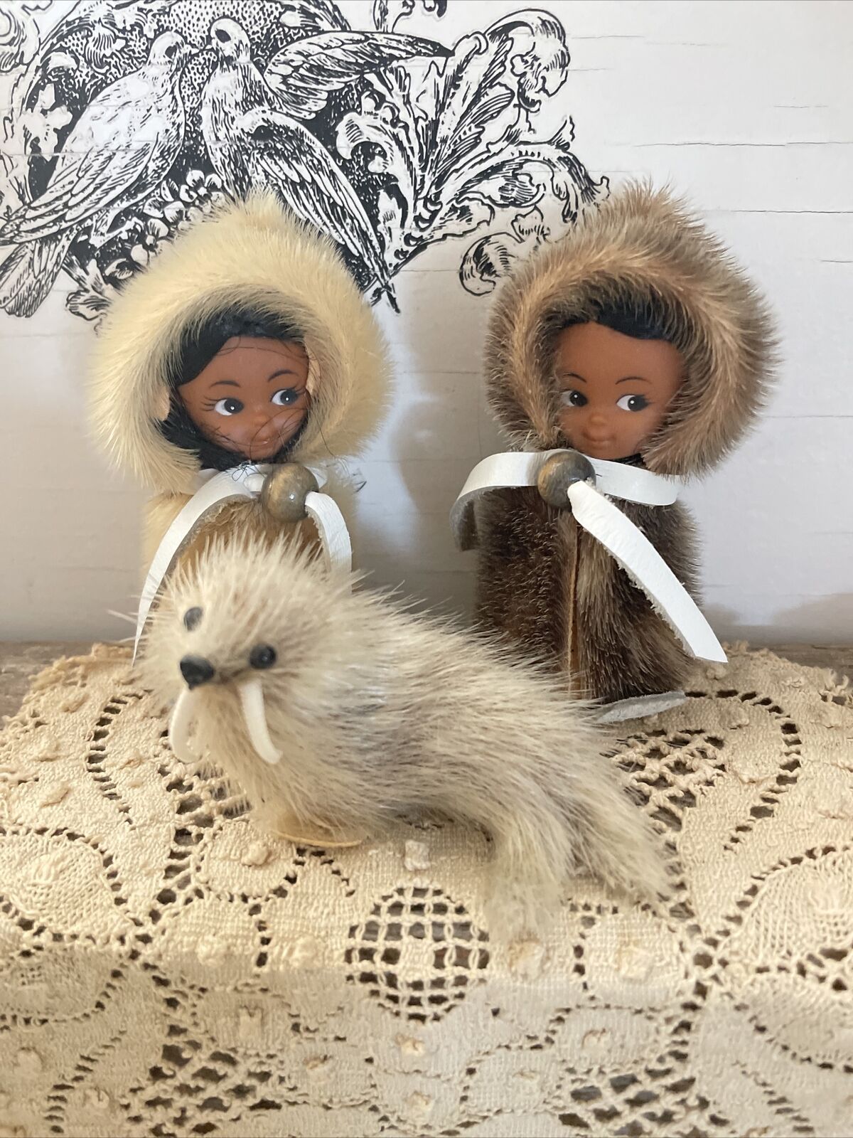 Inuit Dolls And Seal
