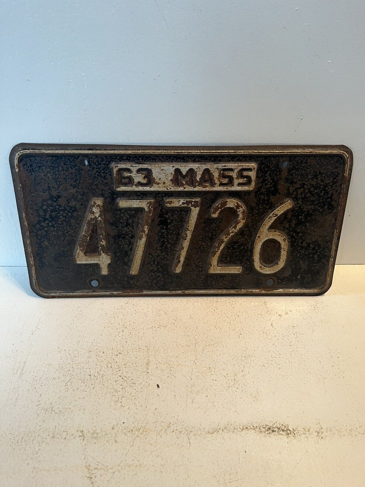 1963 Massachusetts antique license plate