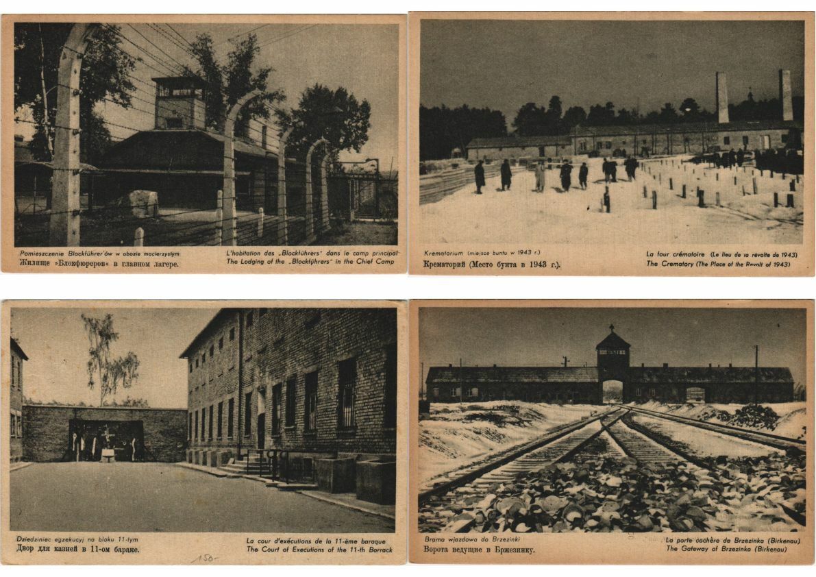 JUDAISM JUDAICA AUSCHWITZ NAZY CAMPS 22 Vintage Postcards (L4409)