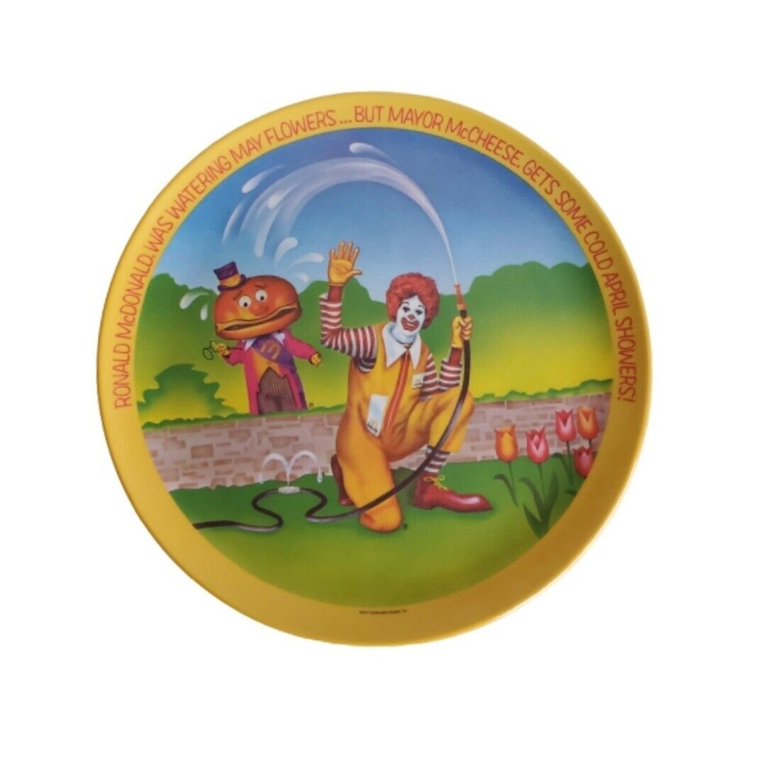 Vintage 1977 Ronald McDonald\'s Collector Plate Spring Mayor McCheese 