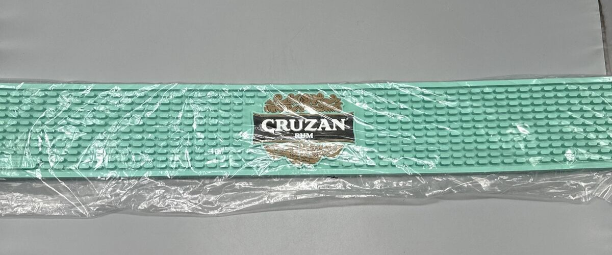 Cruzan Rum Bar Rail Spill Mat 24\