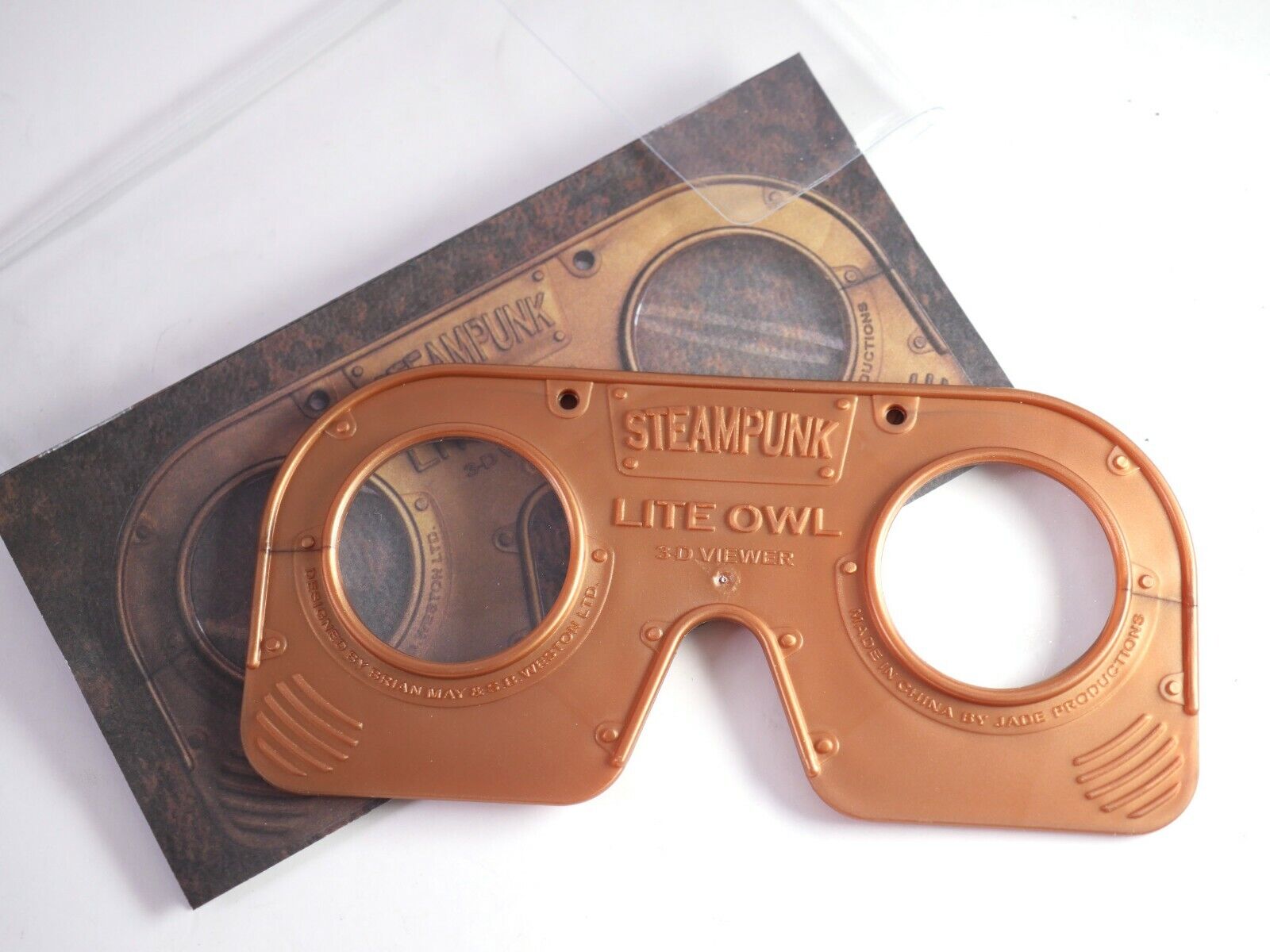 Steampunk Lite OWL Stereoscope 3D print viewer by Brian May - Must see