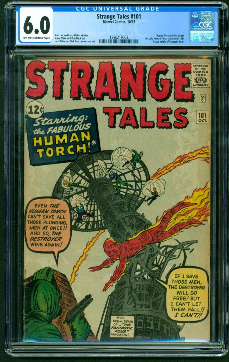 Strange Tales #101 (1962) CGC 6.0 Stan Lee Jack Kirby Steve Ditko  Marvel Comics