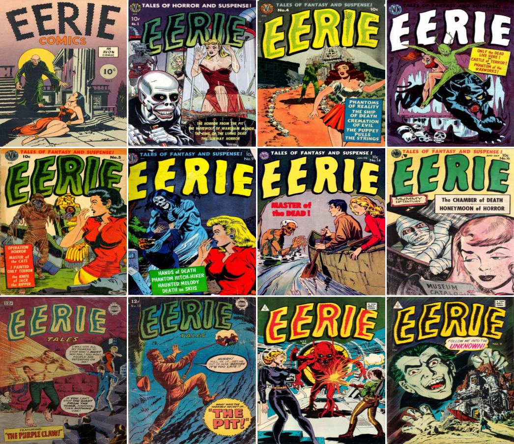 1947 - 1964 Eerie Comic Book Package - 14 eBooks on CD