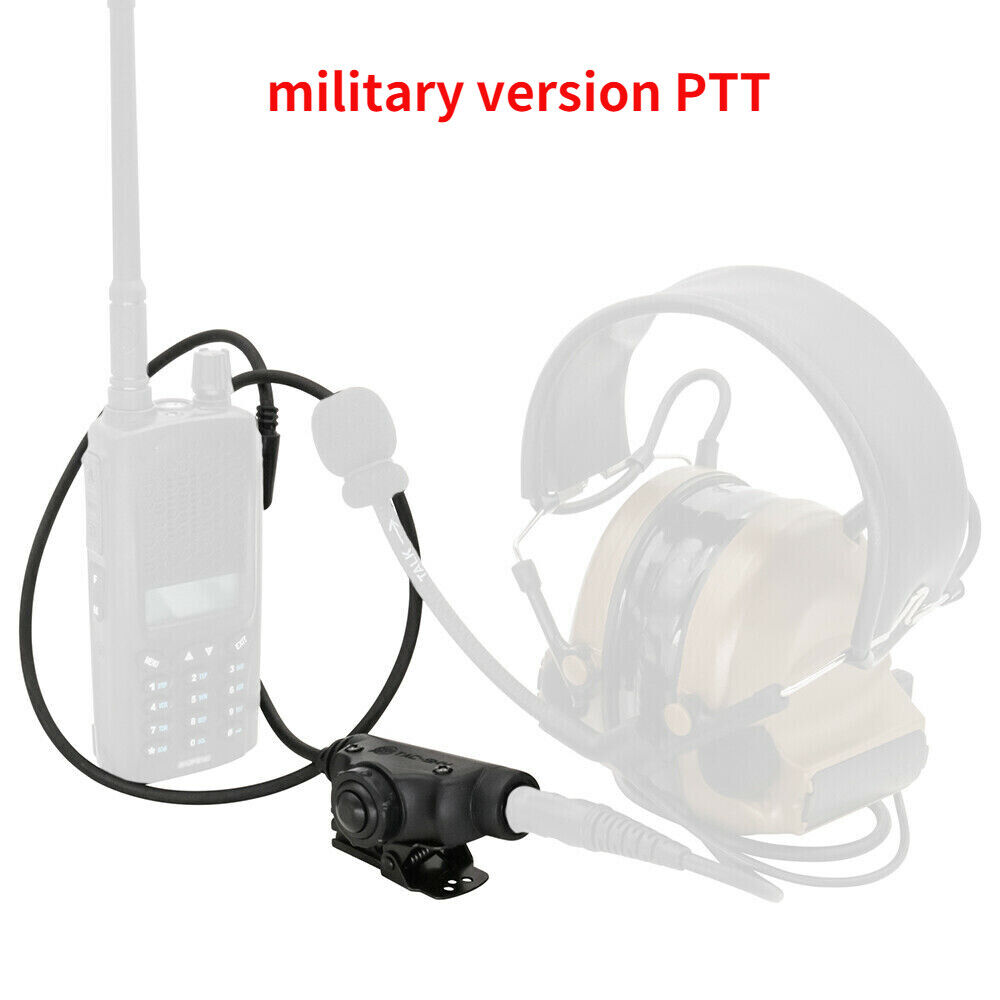 2-Pin U94 V2 PTT Adapter for Tactical PELTO COMTAC / SORDIN Headphones
