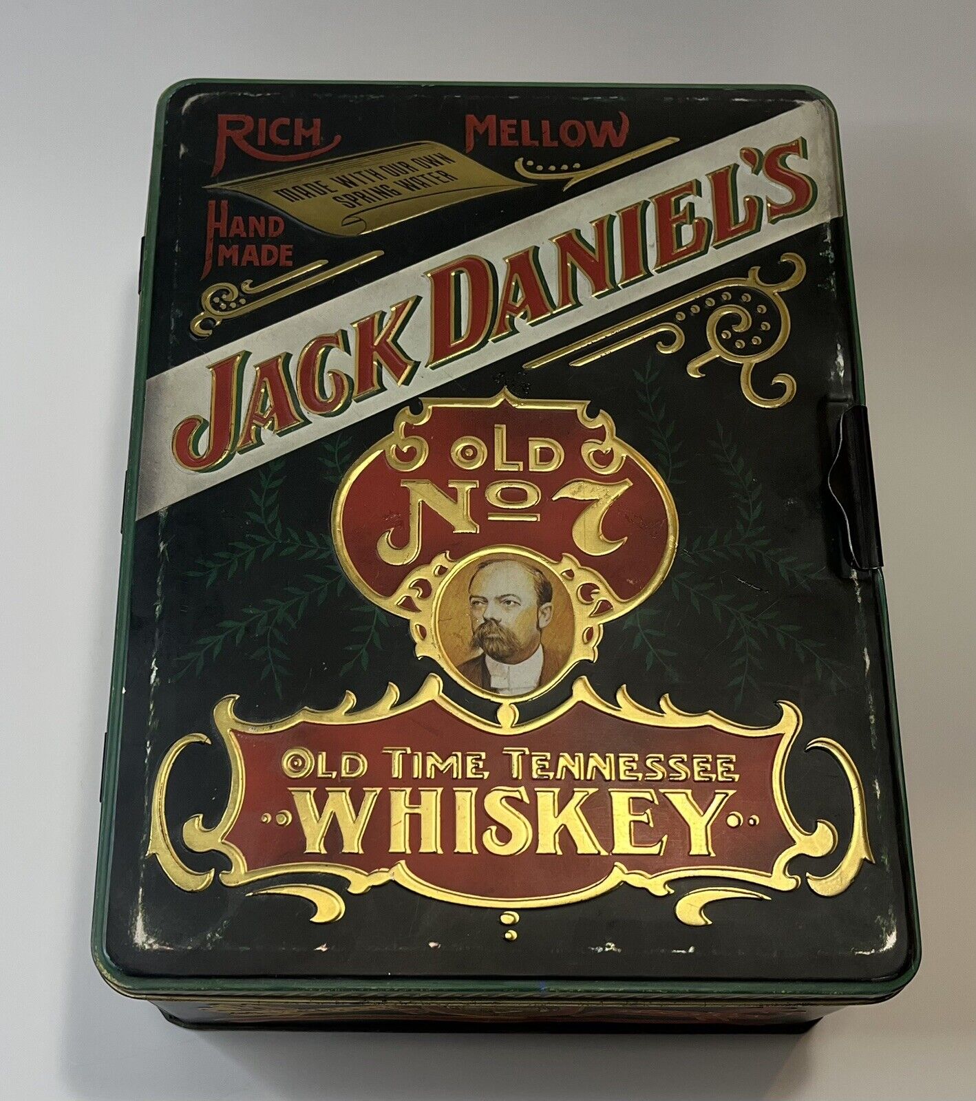 Jack Daniels Old Time Tennessee No 7 Whiskey Tin Box Hudson Scott & Sons 