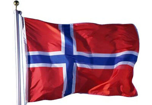 NORWAY BIG NORWEGIAN FLAG 2x3ft top quality DOUBLE SIDED usa seller