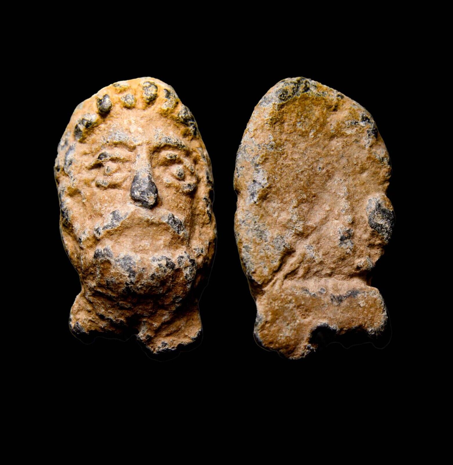 Judaea Roman Early Decapolis Period BUST OF ROMAN CONSUL Antiquity Artifact