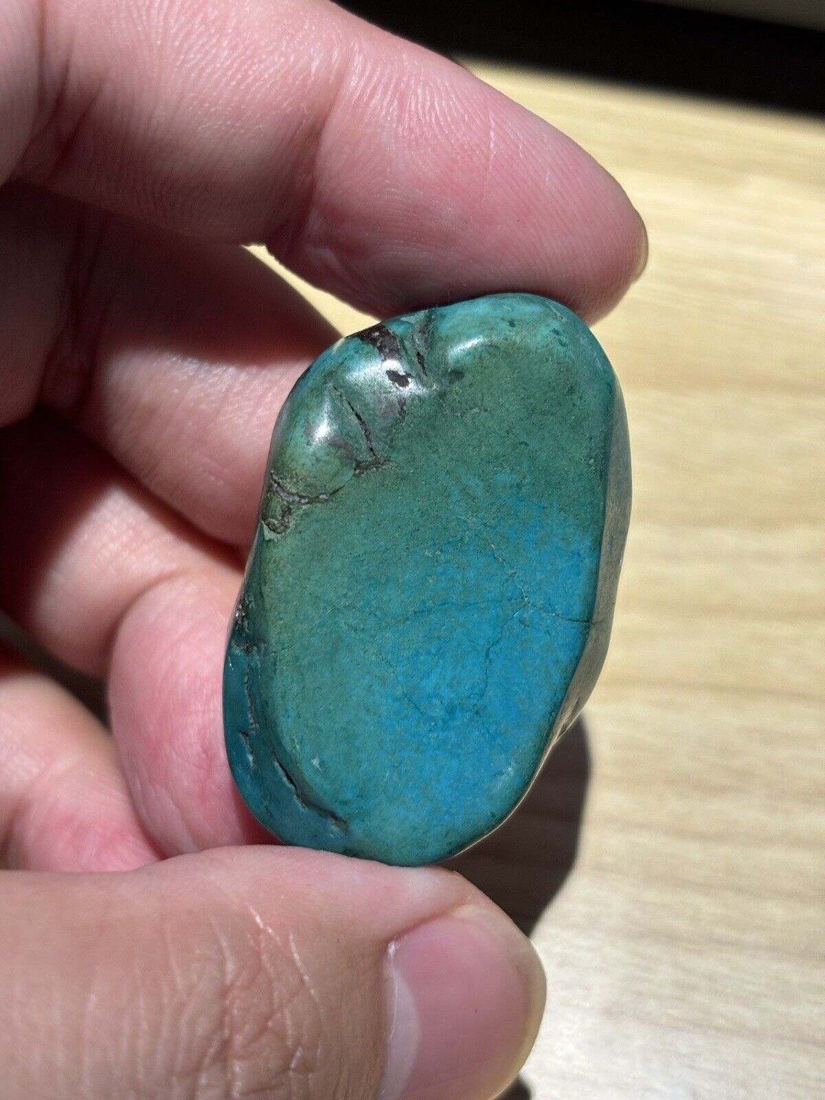 Vintage Turquoise Raw Stone Sky Blue Color Rare Stone