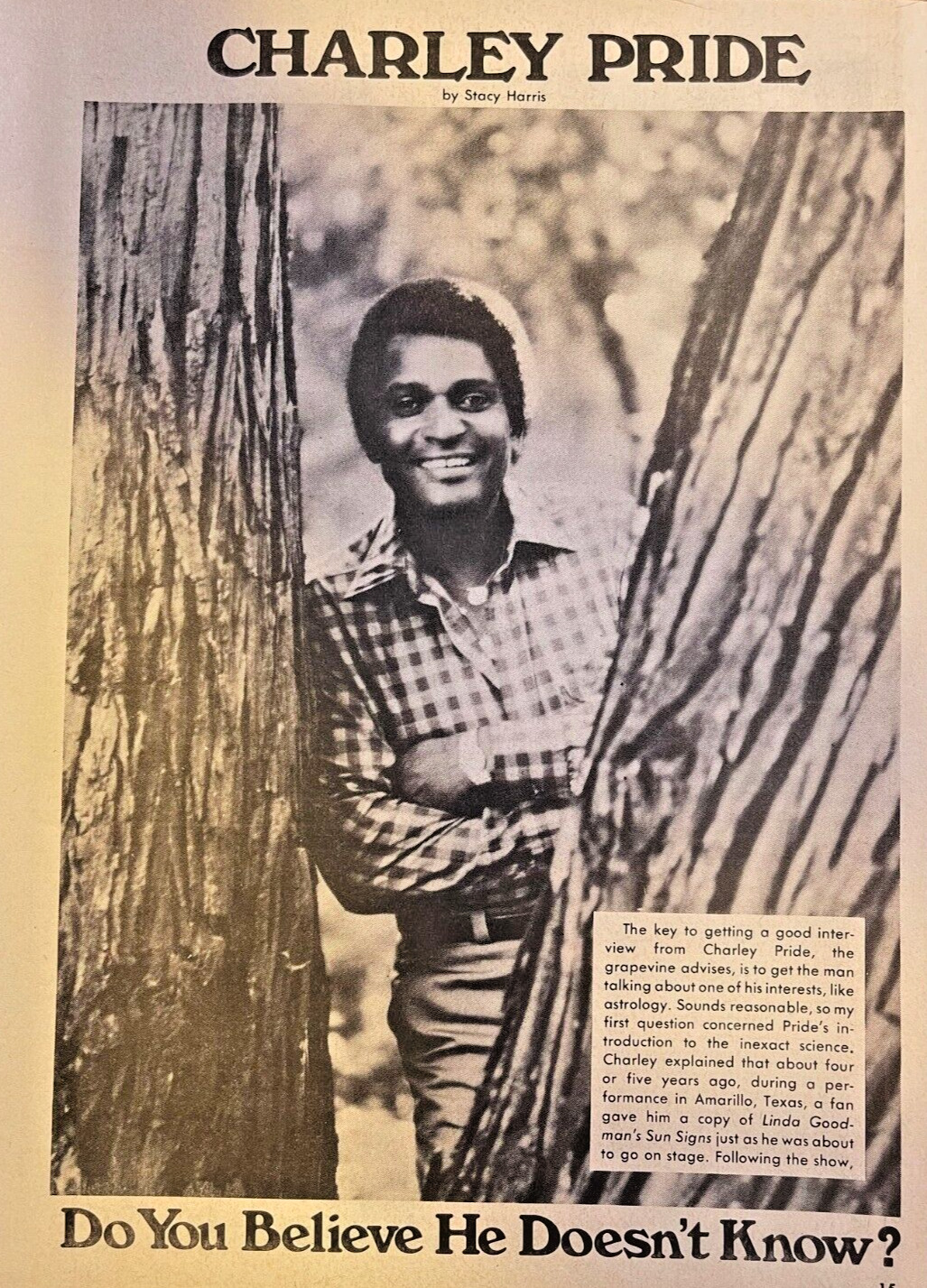 1979 Country Singer Charley Pride