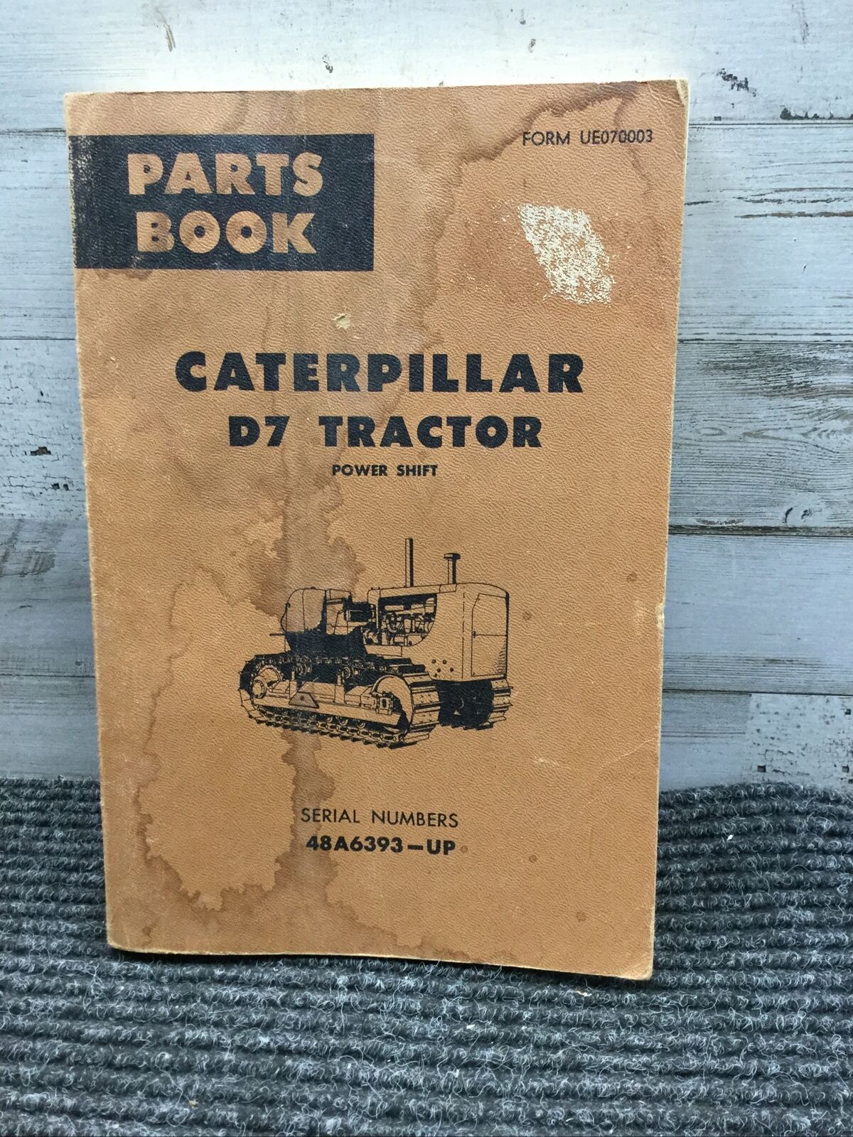 Used 1967 Caterpillar Parts Book Catalog D7 Tractor 48A6393-UP  