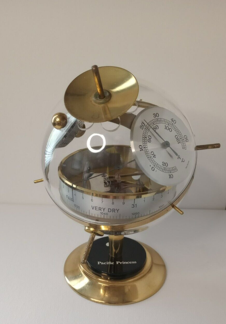 Vintage Sputnik Globe Hygrometer Weather Station - Princess Cruise 