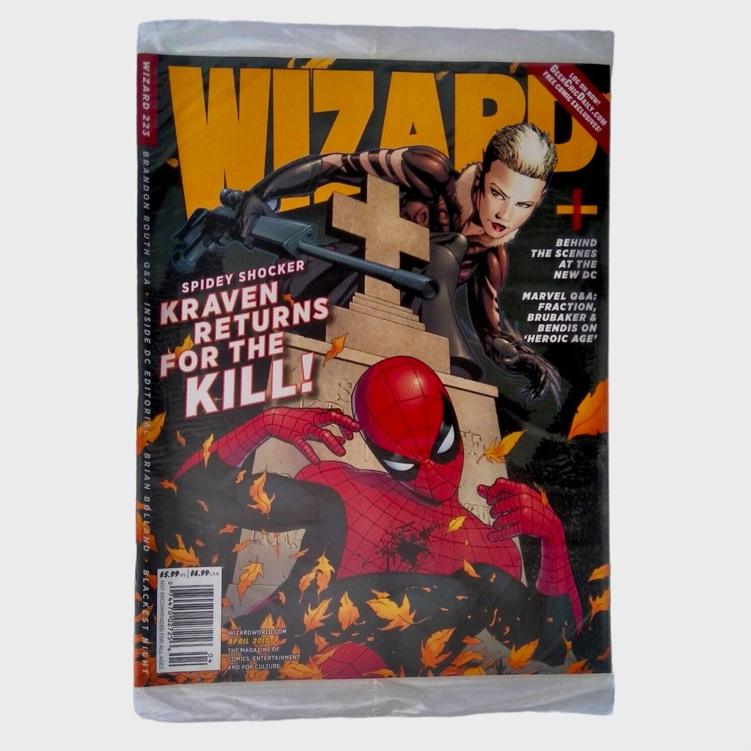 Wizard Comics Magazine #223 Spider-Man April 2010 Sealed
