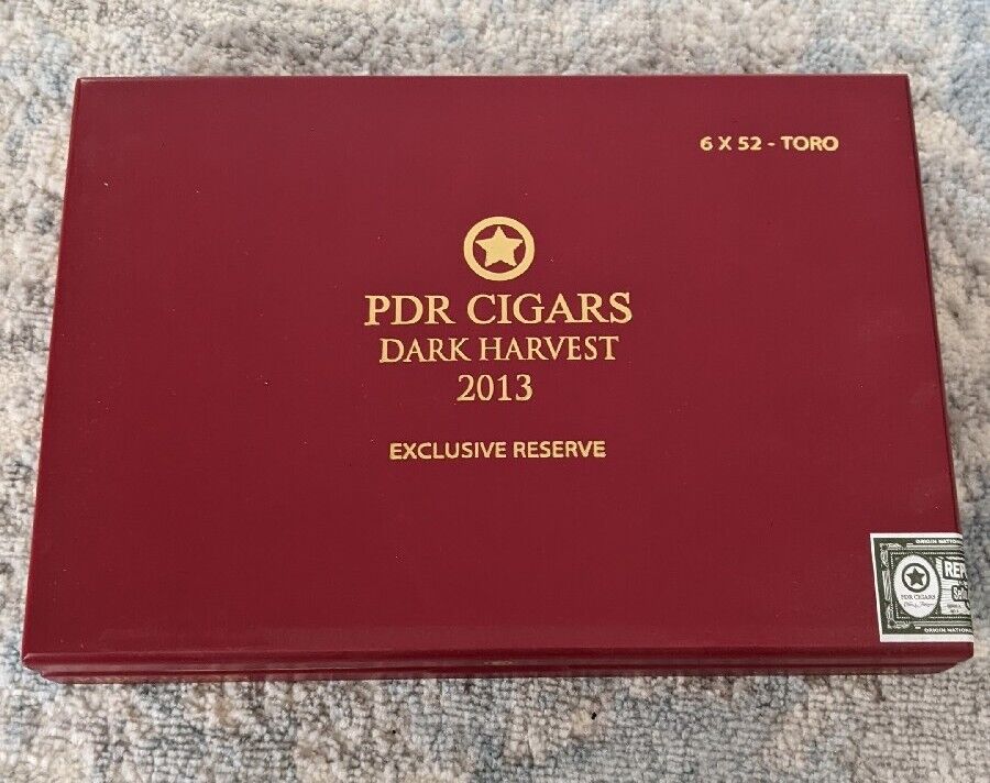 PDR Dark Harvest 2013 Cigar Box EMPTY | 6x52-Toro