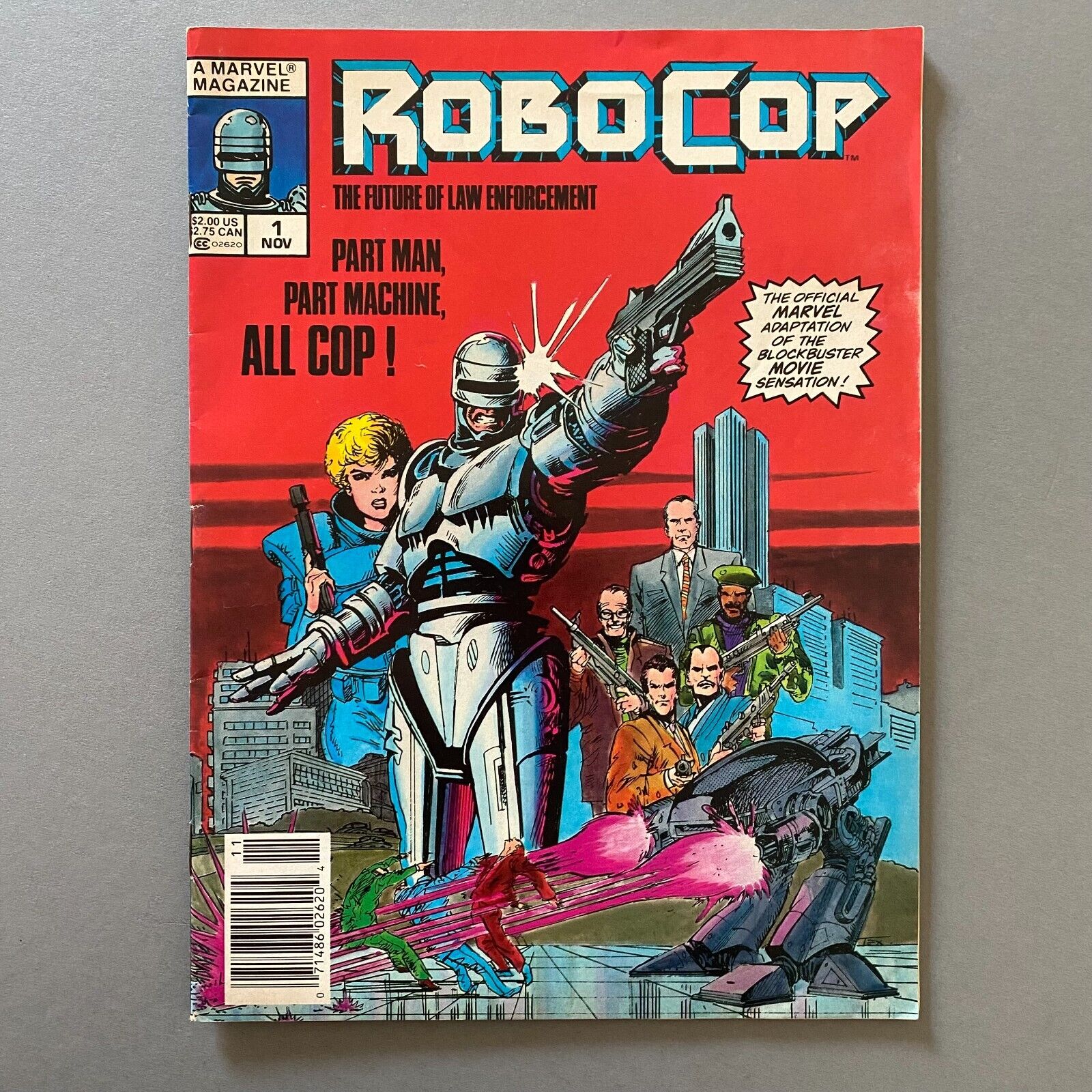 ROBOCOP 1 NEWSSTAND 1ST APPEARANCE (1987, MARVEL MAGAZINE)
