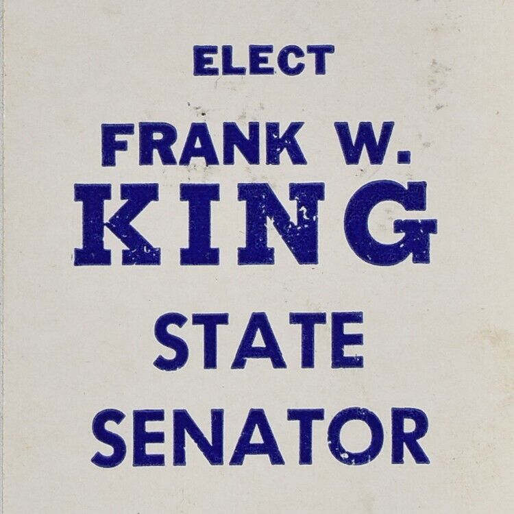 1959 Frank W King State Congress House Senator Toledo Lucas County OH Democrat