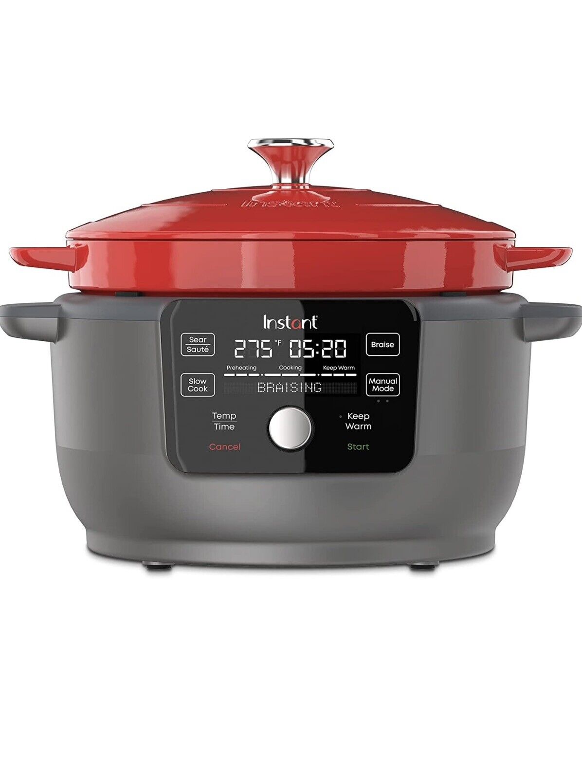 Instant Precision 5-in-1 Electric 6qt Enameled Cast Iron Dutch Oven🔥