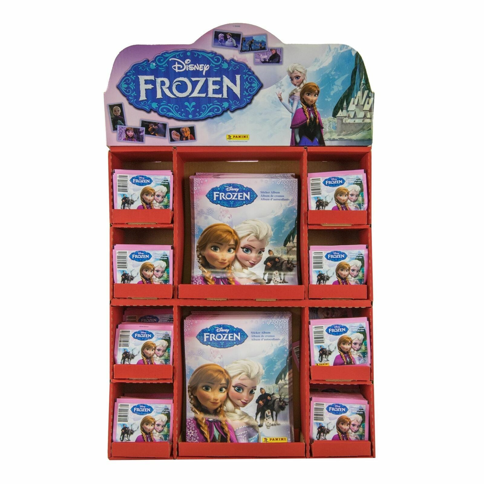 Panini Disney Frozen Sticker Floor Display Case With Over 2,100 Stickers