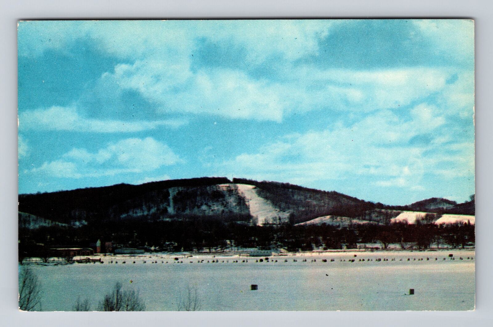 Boyne City MI-Michigan, Avalanche Ski Resort, Antique Vintage Postcard