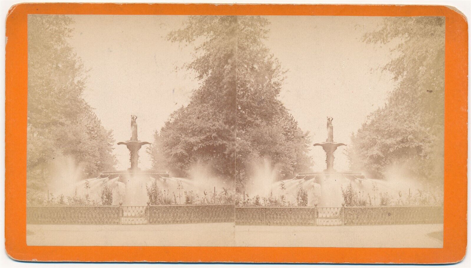 GEORGIA SV - Savannah - Forsyth Park Fountain - JA Palmer 1870s