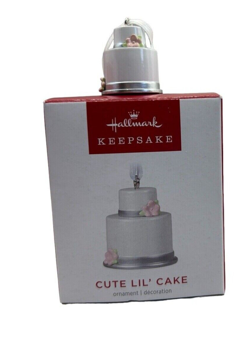 2022 Hallmark Keepsake CUTE LIL' CAKE Miniature Metal Ornament Baker Cooking
