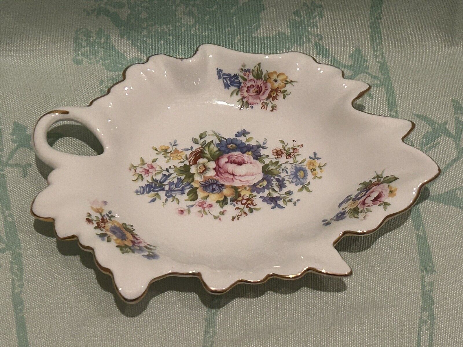 Lovely Vintage Floral Dessert Plate, Candy Dish