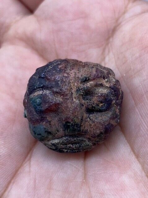 Ancient Small Authentic Old Indus Valley Era Natural Garnet Stone Small Bead