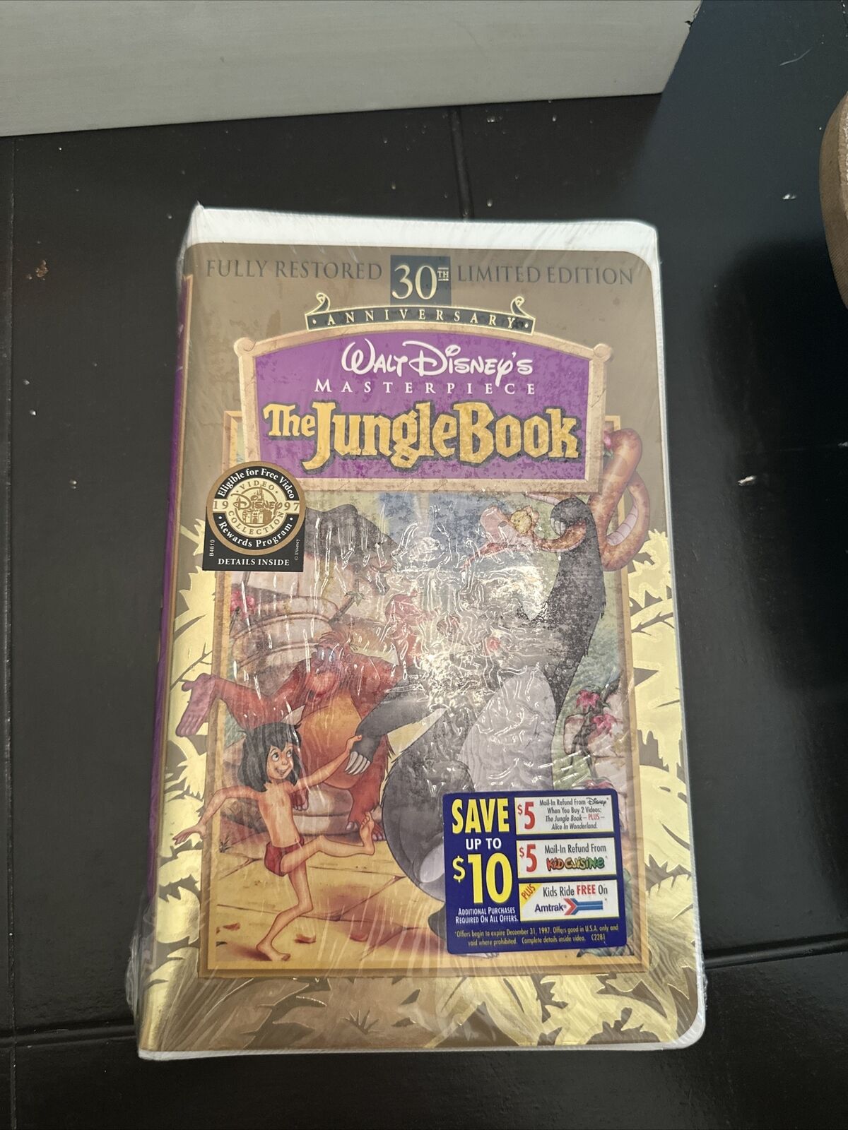 The Jungle Book VHS Masterpiece Collection 30th Limited Edition