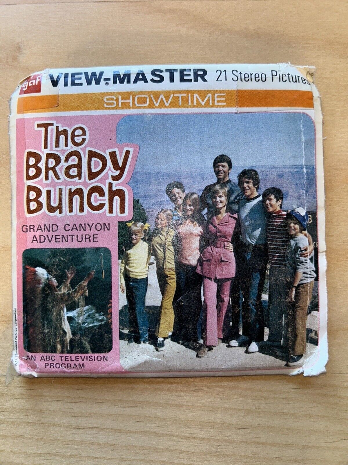 The Brady Bunch View-Master 1971 3 Reel Set & Booklet GAF B 568 Grand Canyon 