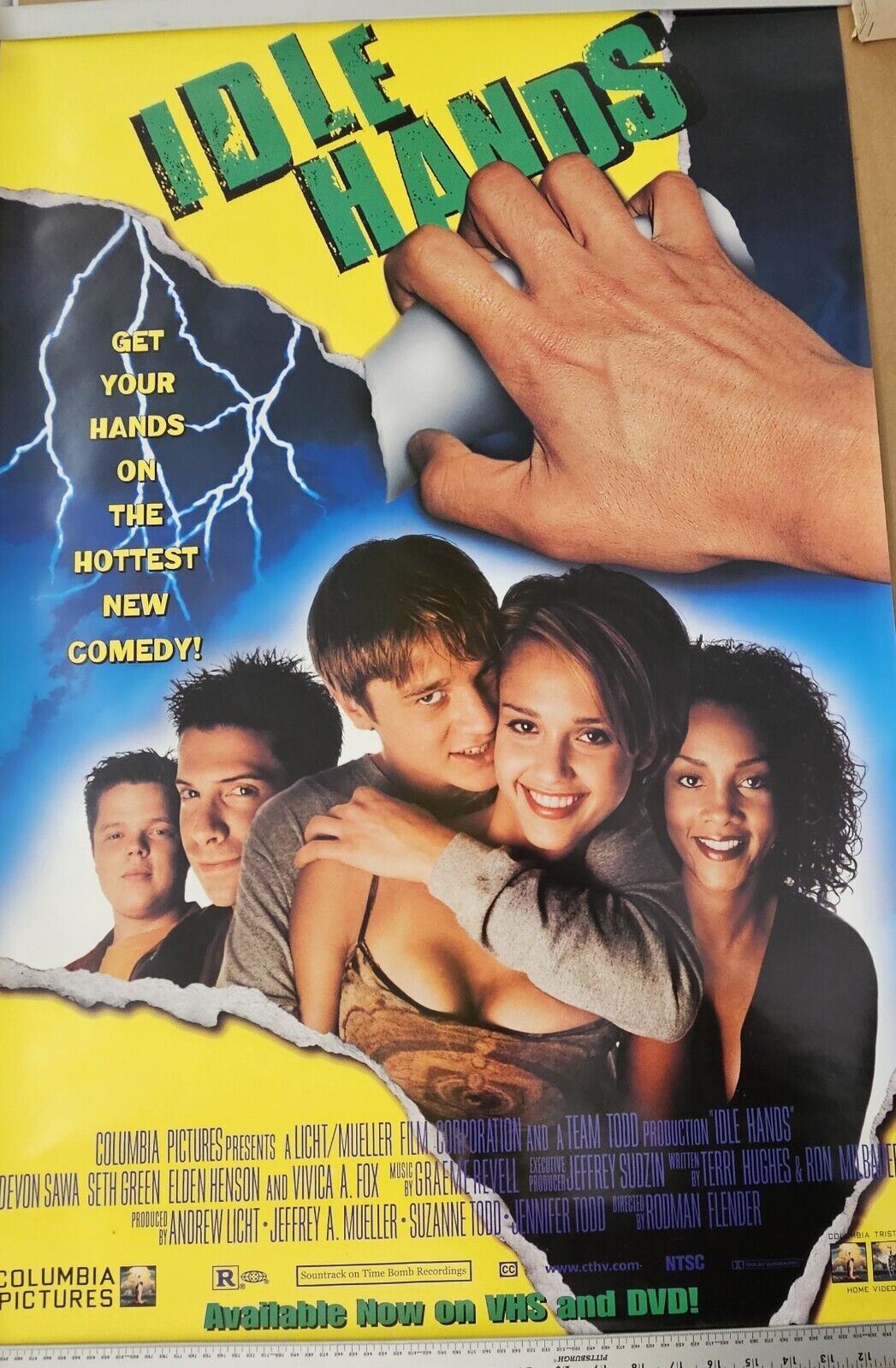 Seth Green Vivica A Fox in  Idle Hands 27 x 40  DVD promotional Movie poster