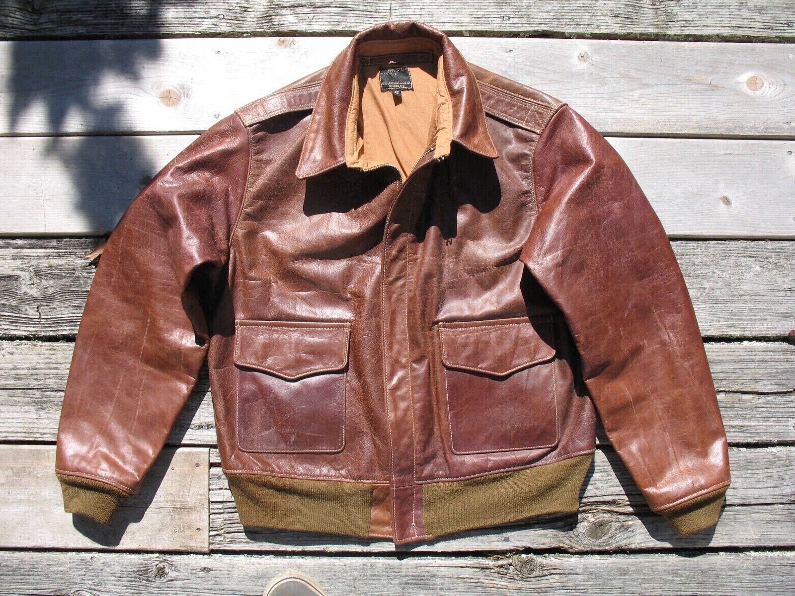 ww2 a-2 jacket, aero jacket, horsehide jacket, sz 40-42