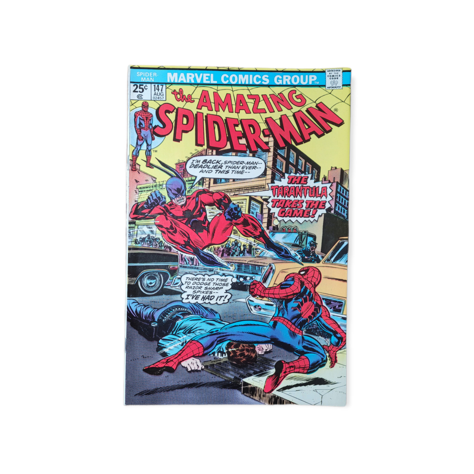 THE AMAZING SPIDER-MAN #147 TARANTULA COVER CLONE STORY BRONZE VF-/VF RAW MARVEL