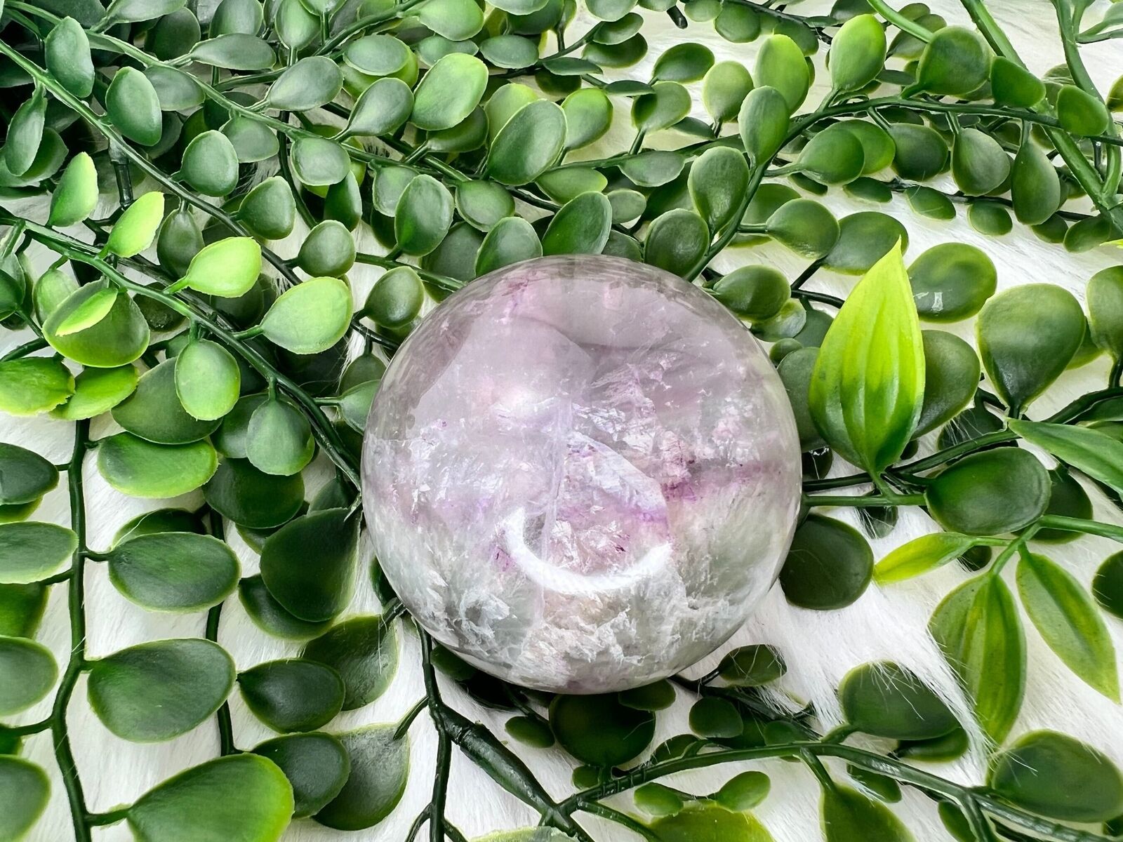 Pastel fluorite sphere - rare pastel fluorite crystal ball - 2.3\
