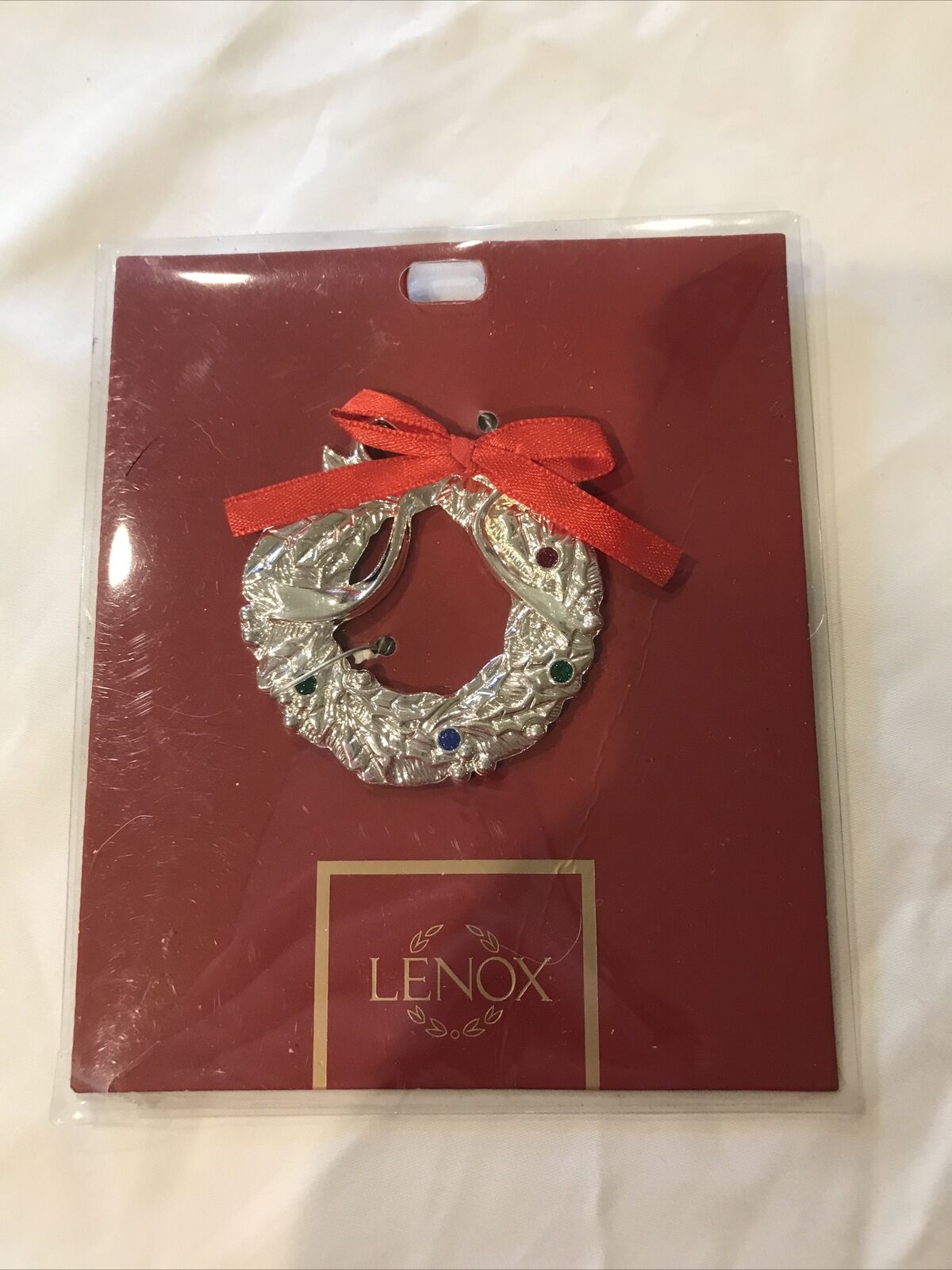 Lenox Jeweled Wreath Ornament 