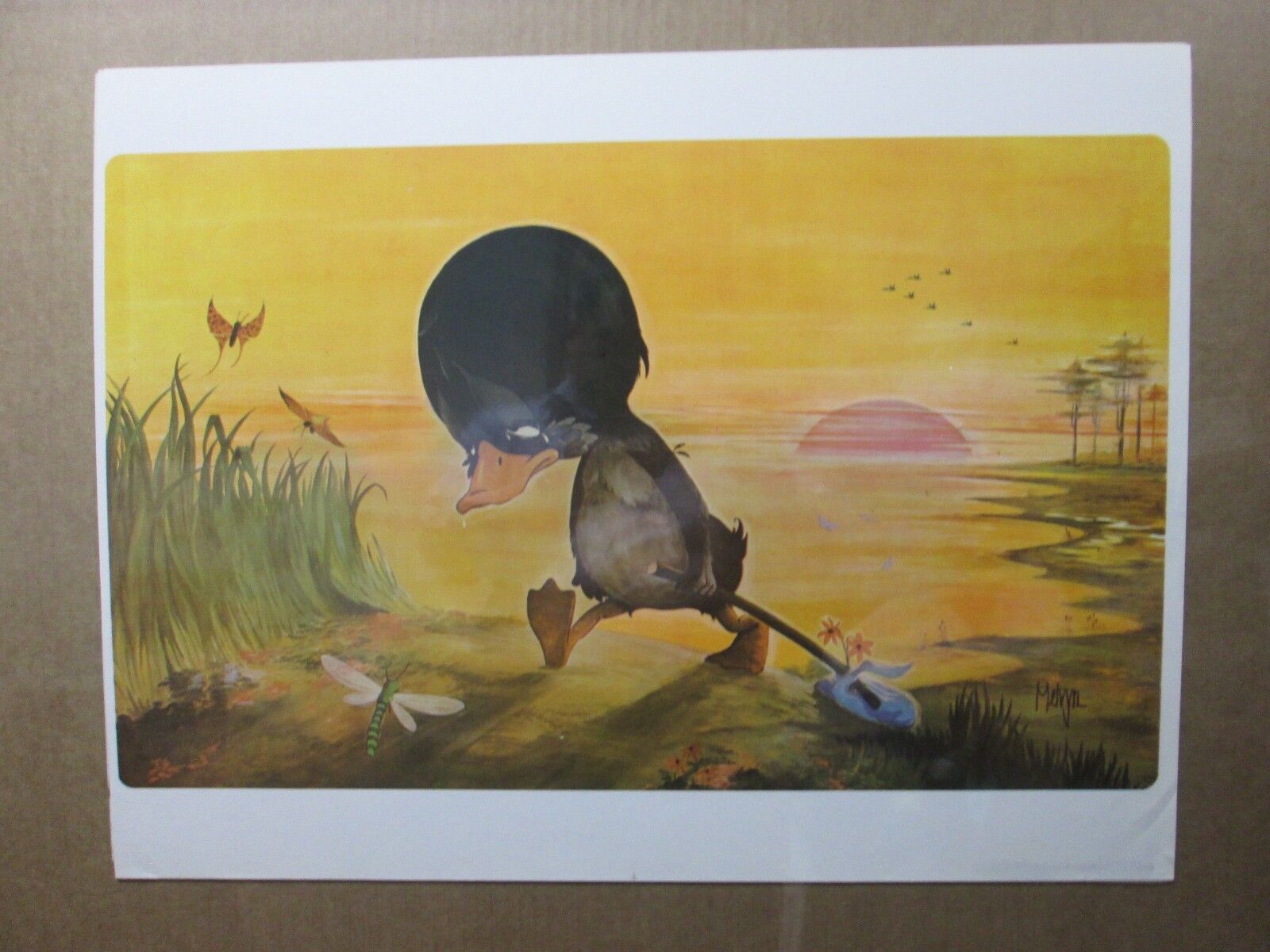 Melvyn Grant Vintage The Ugly duckling animation Poster Inv#G2028