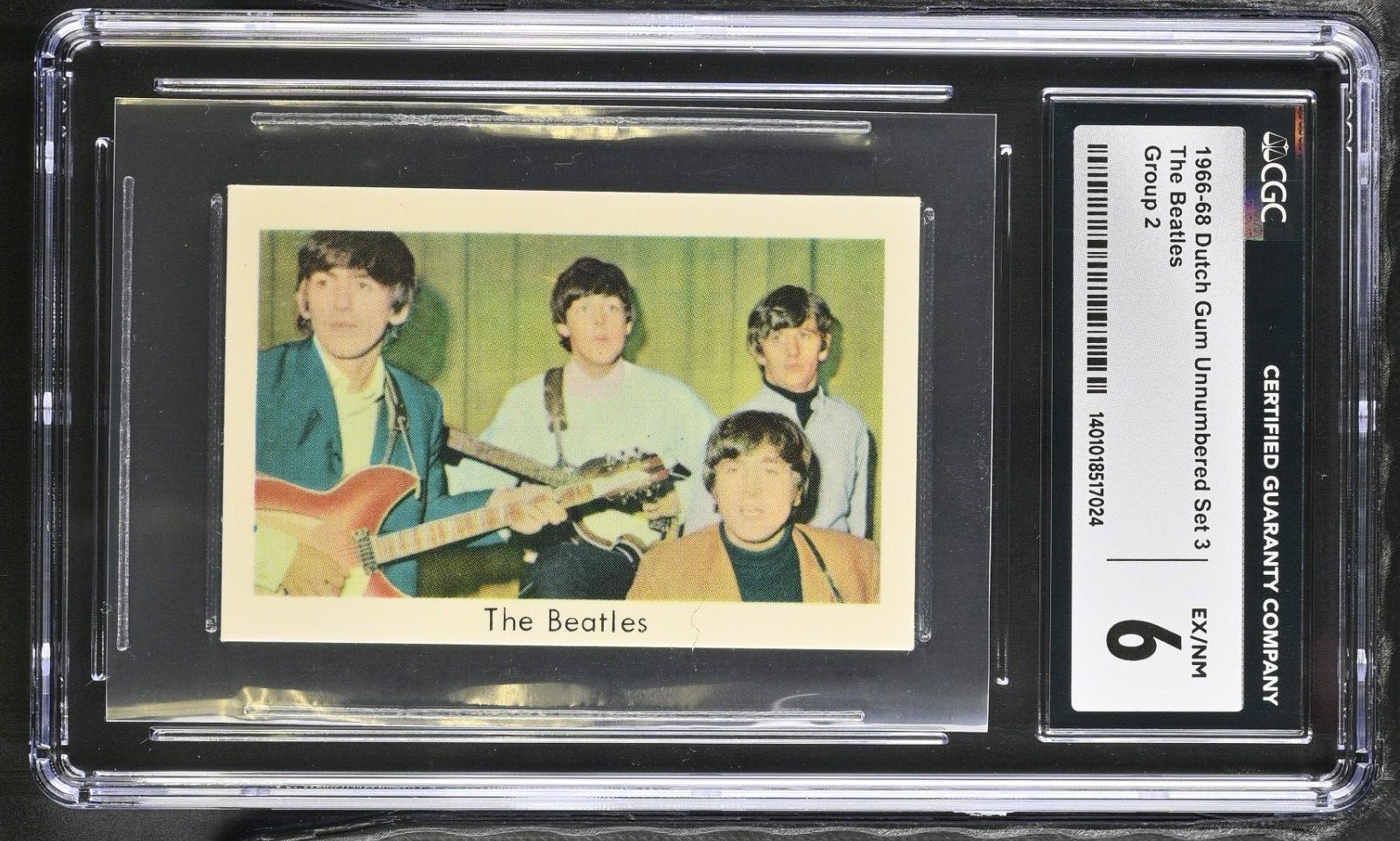 THE BEATLES 1967 Dutch Gum Unnumbered Set 3 Group 2 Playing Indoors CGC 6 EX-MT