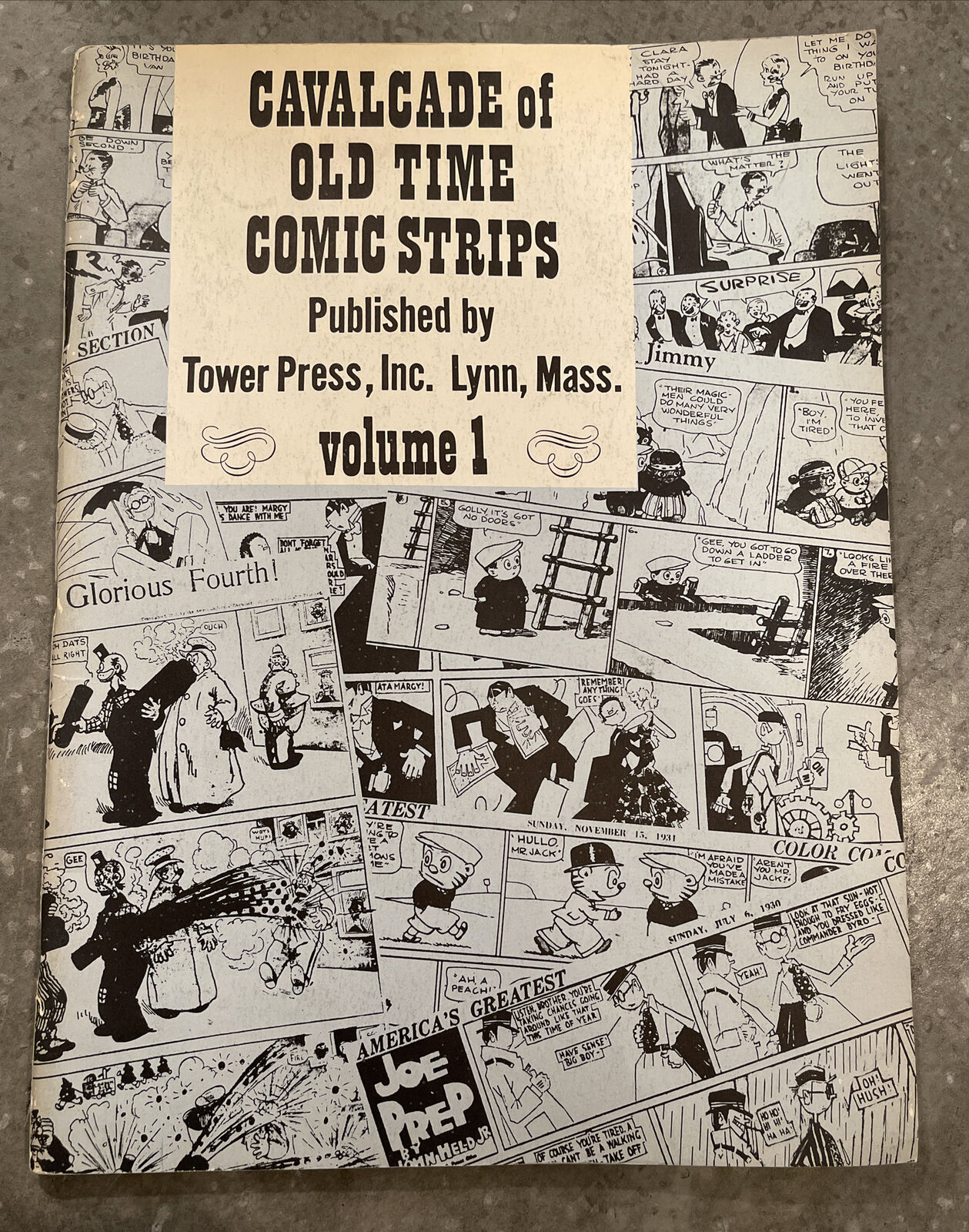 Vol #1 Cavalcade of Old Time Comic Strips Tower Press Early Illustrations ++