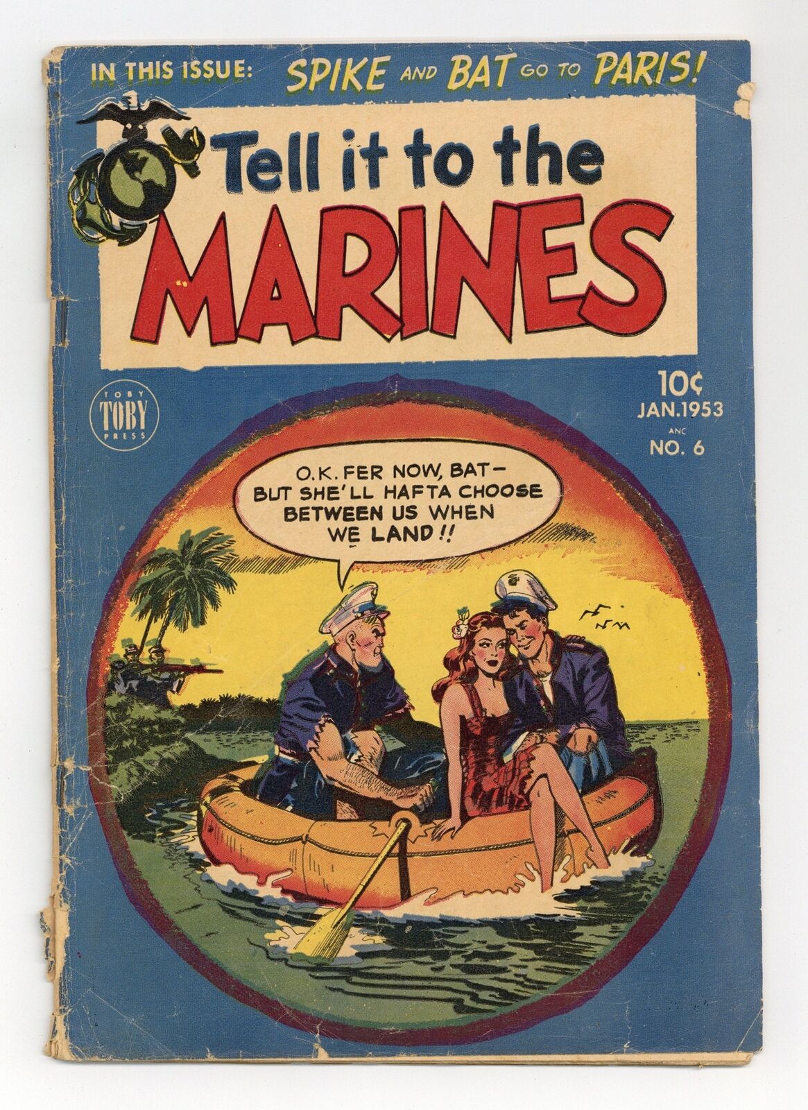 Tell It to the Marines #6 GD+ 2.5 1953