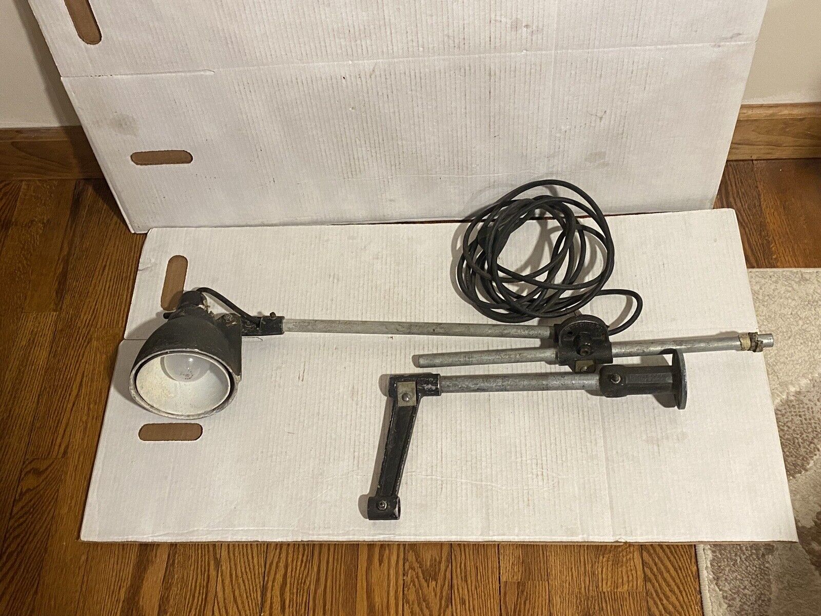 Early 1940’s Woodward Machine Co. Industrial Lamp