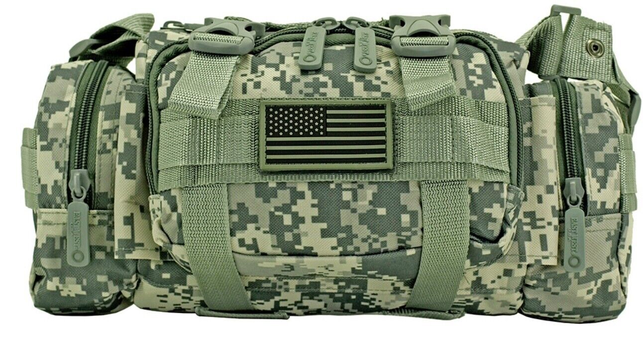 Detachment Pack Tactical Bag East West USA Green Camo